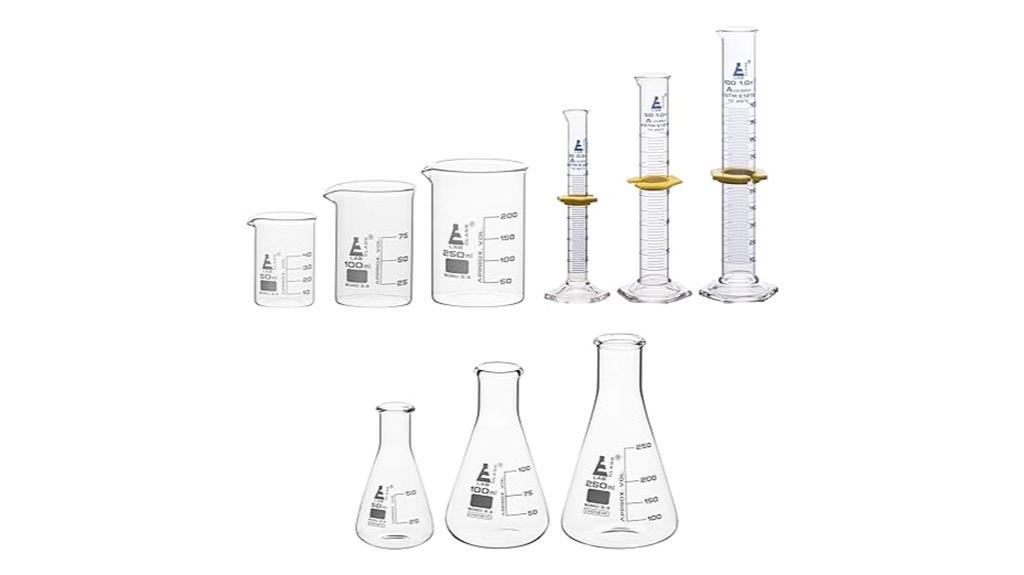 nine piece glassware set