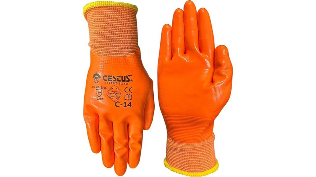 nitrile coated work gloves