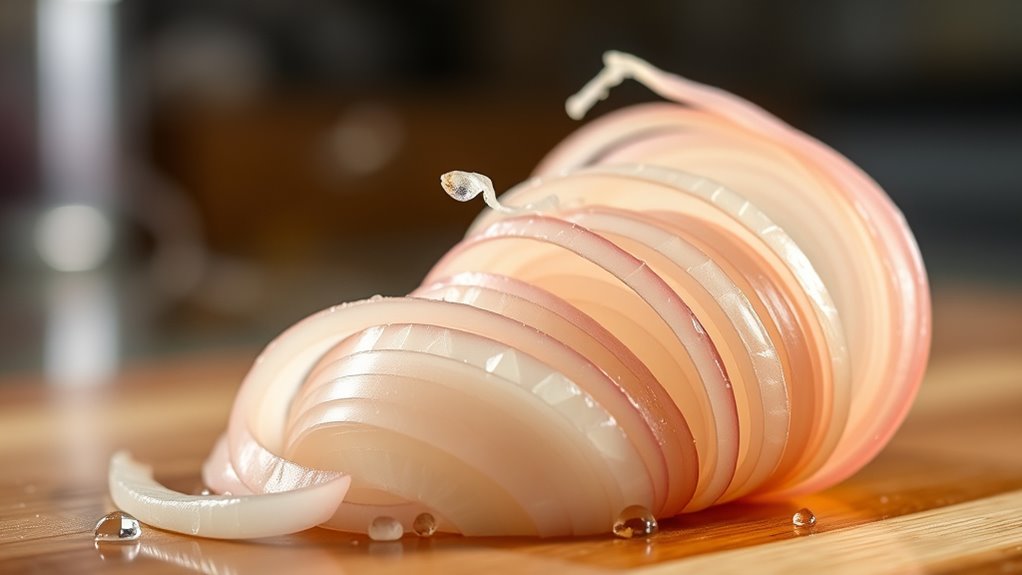 onion enzymes release tears