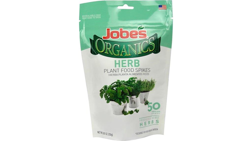 organic herb fertilizer spikes