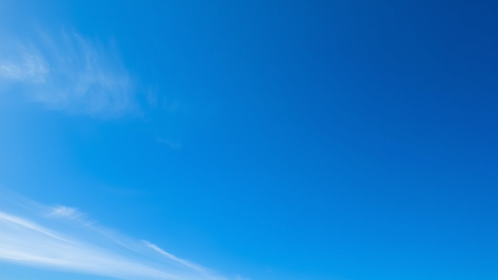 ozone influences sky hue