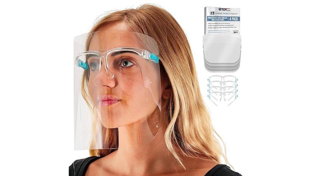 pack of four face shields