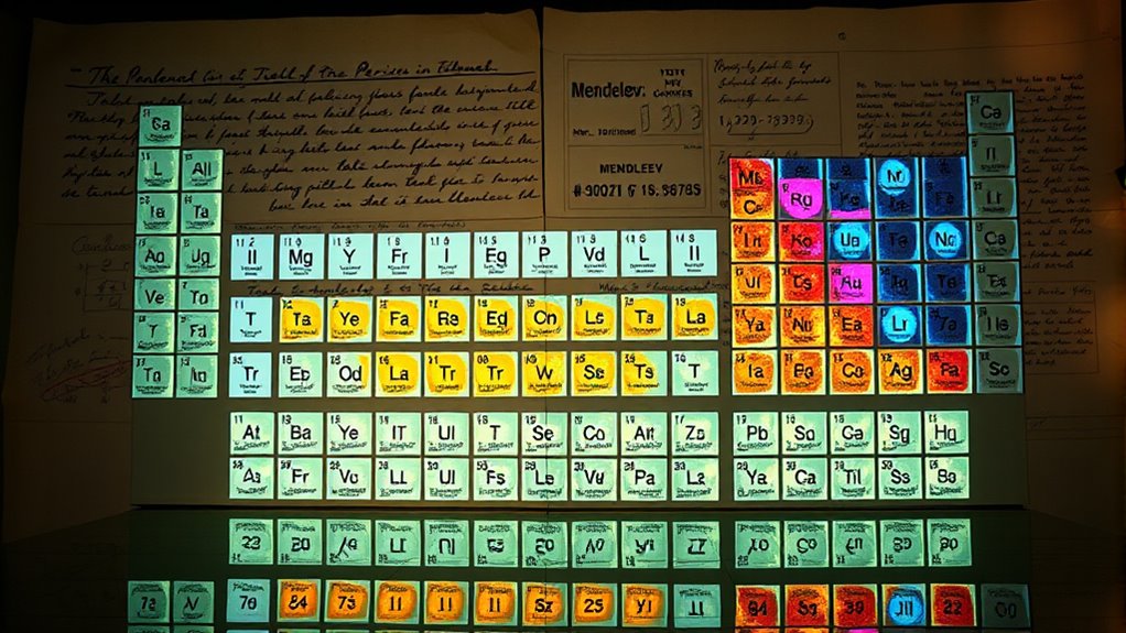 periodic table predictive organization