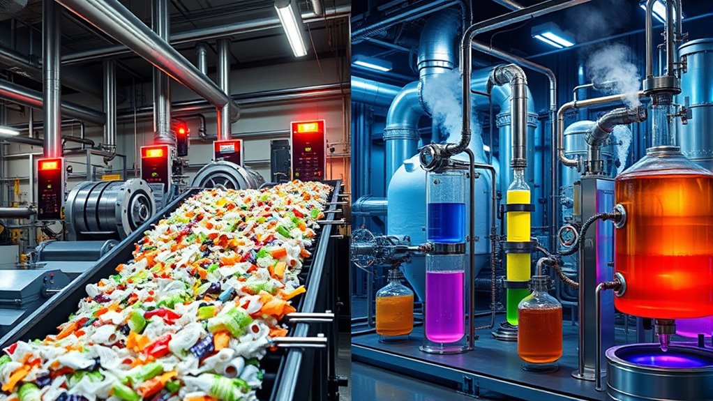 plastic recycling process comparison