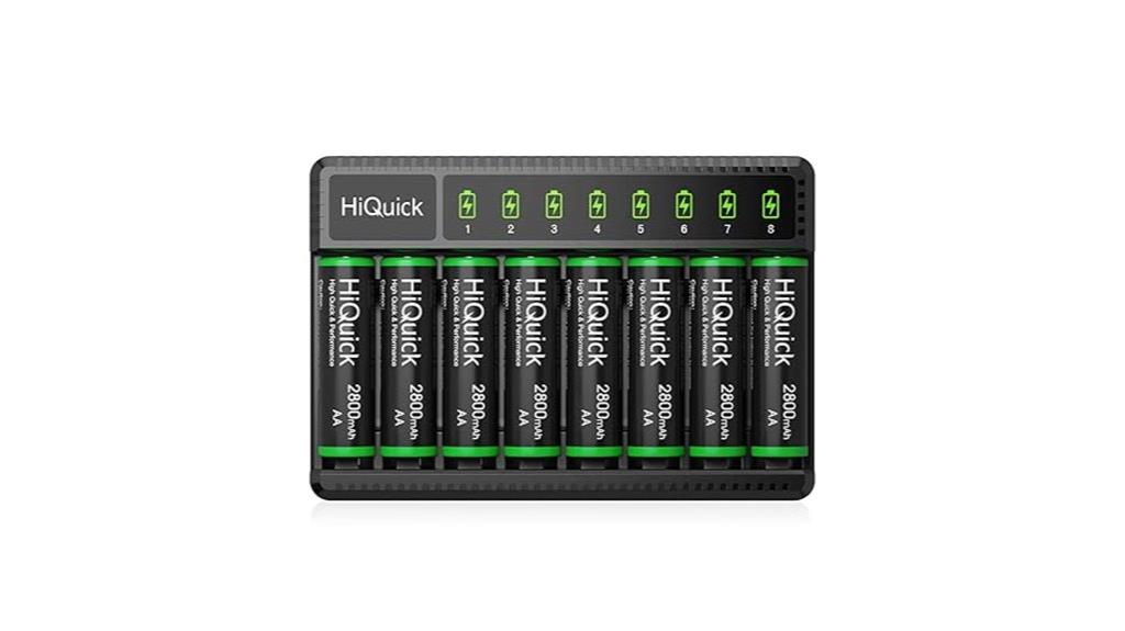 rechargeable aa batteries charger