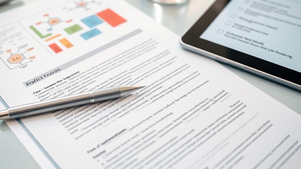 report formatting and proofreading