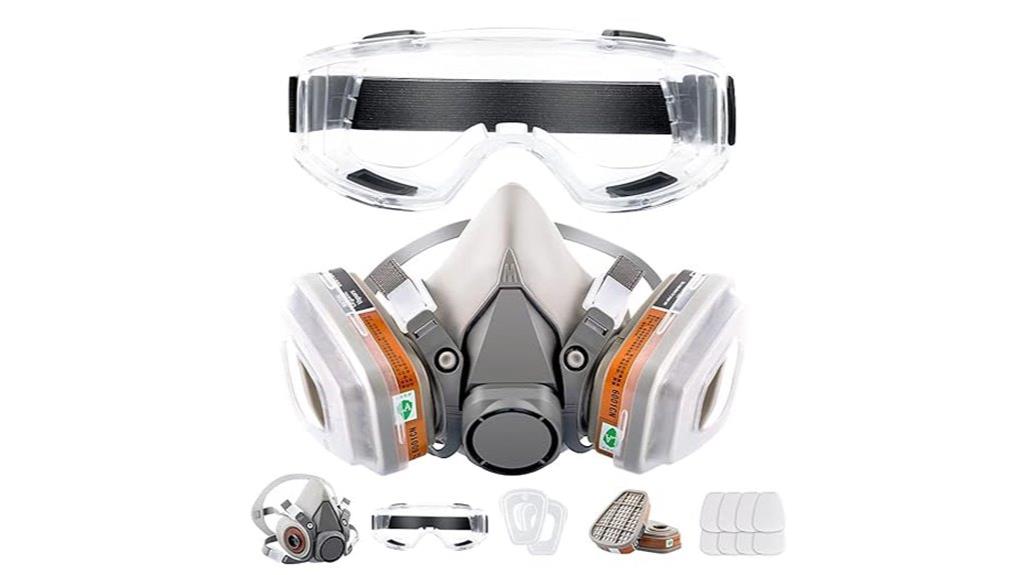 reusable half face respirator