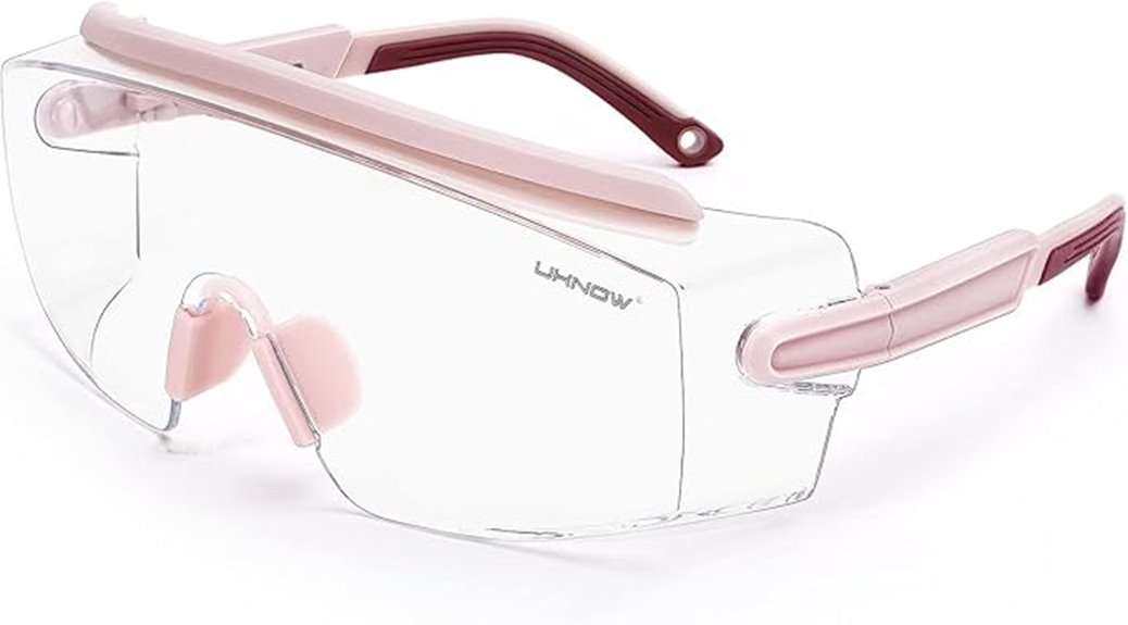 safety goggles fit over glasses