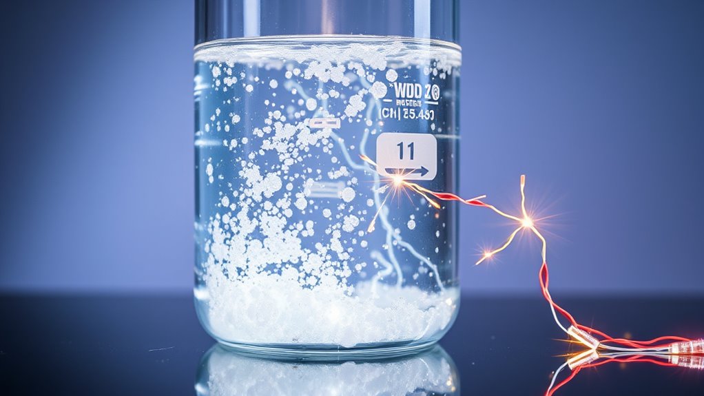 salt solutions enable electrical conduction