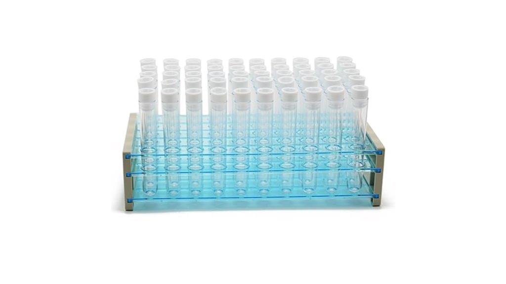 set of fifty plastic tubes