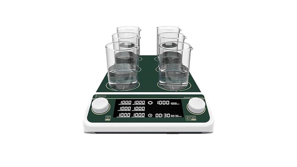 six position magnetic stirrer