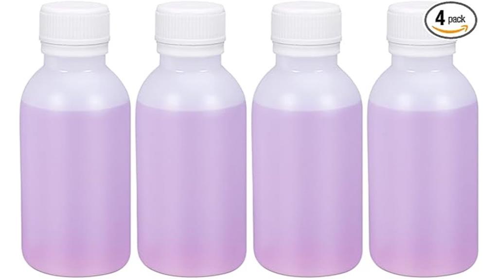 small plastic storage bottles