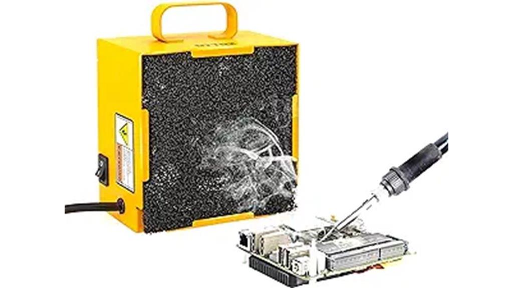 soldering smoke absorber device