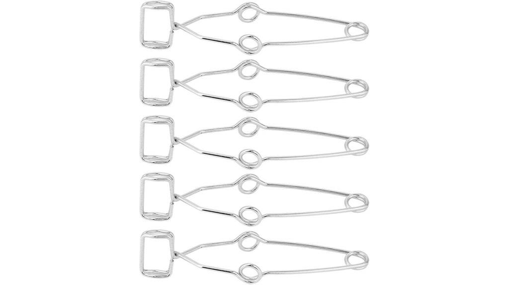spring steel lab tube clamps