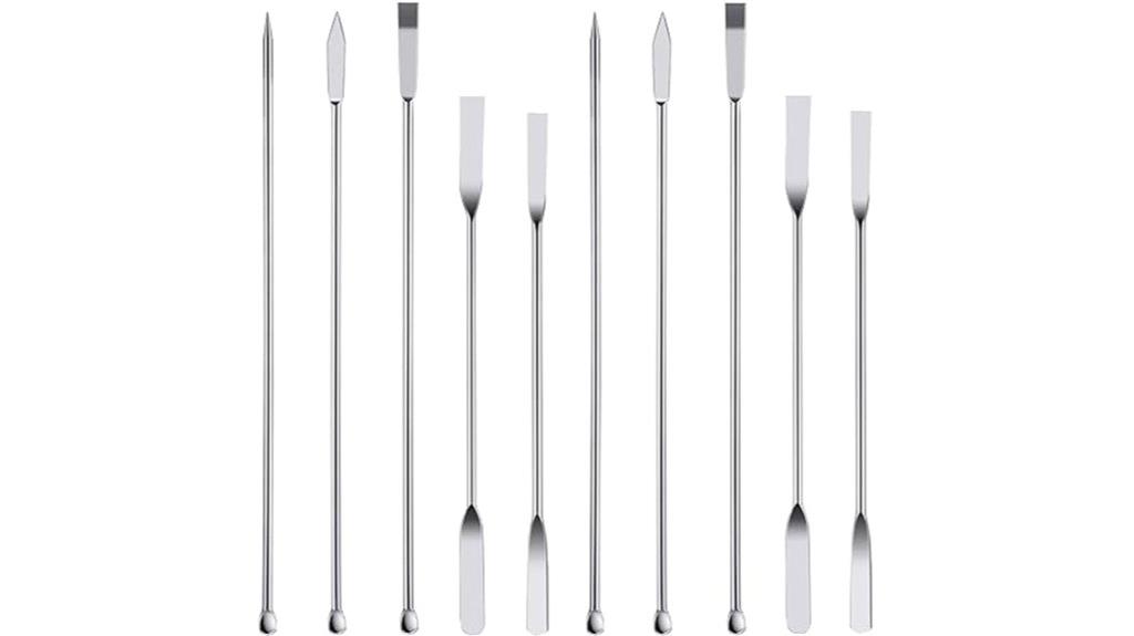 stainless steel sampling spatula