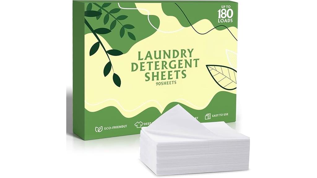 sustainable laundry detergent sheets