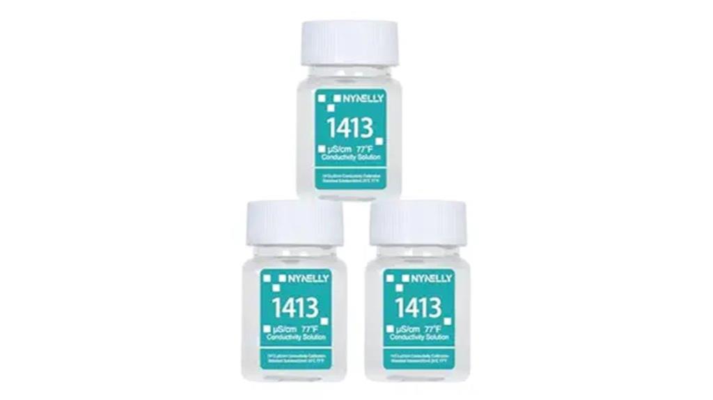 three bottles conductivity solution