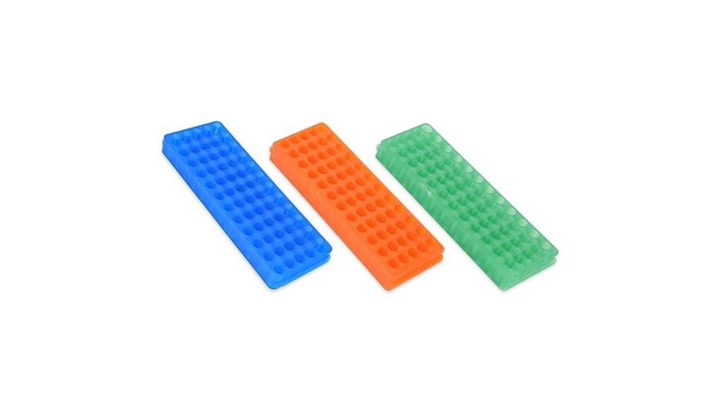 three tube microcentrifuge rack