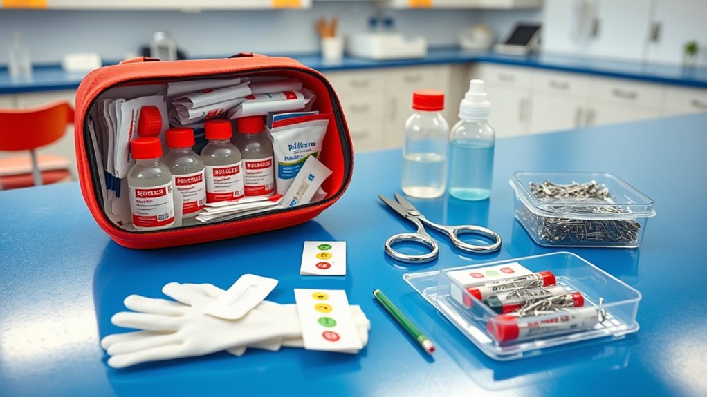 top science lab first aid kits