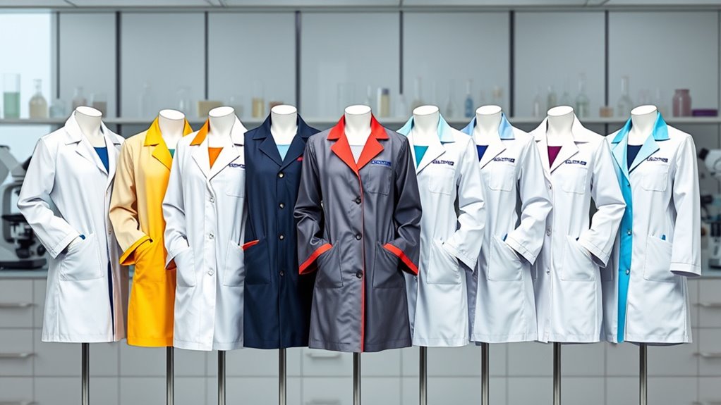top student and professional lab coats