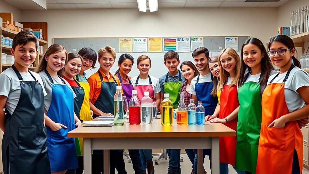 top student lab aprons