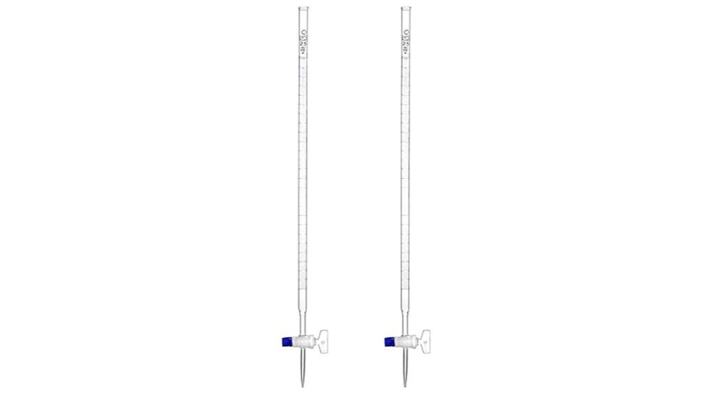 two 25ml burettes
