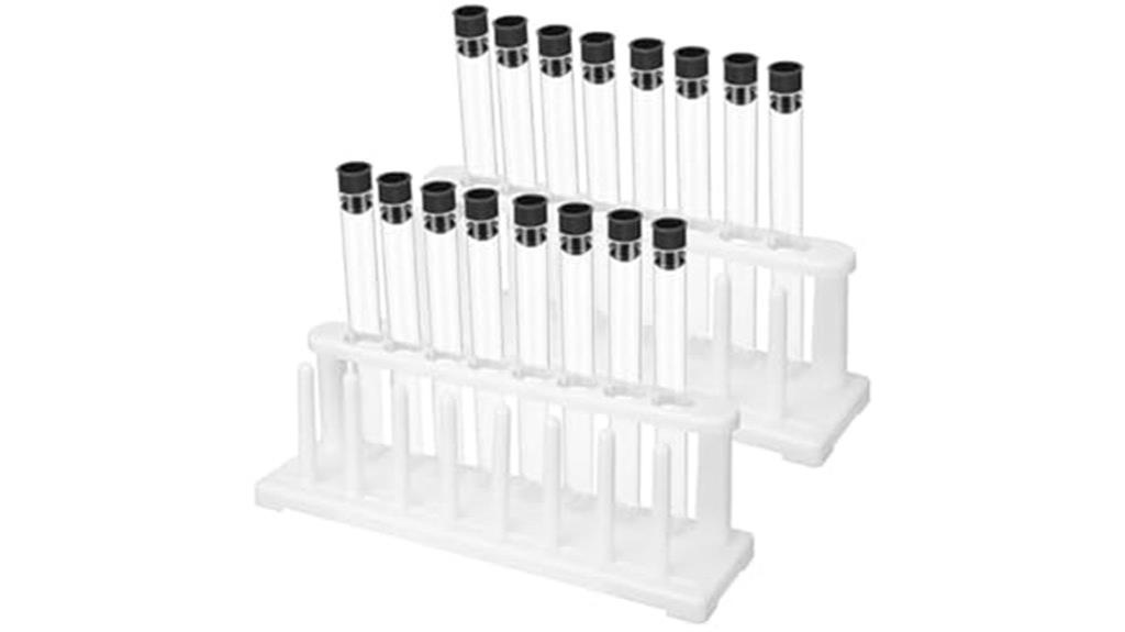 two test tubes rack