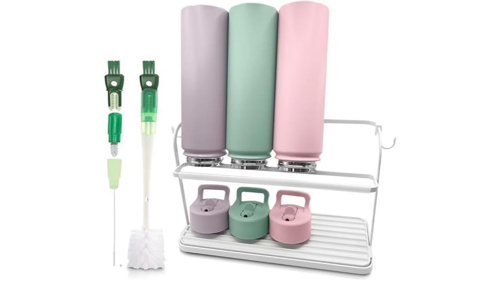 two tier bottle drying rack