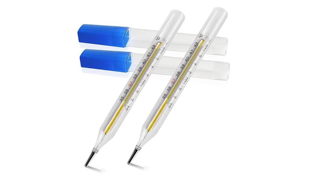 underarm clinical thermometers set