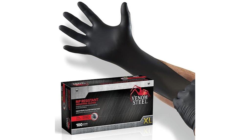 venom steel nitrile gloves