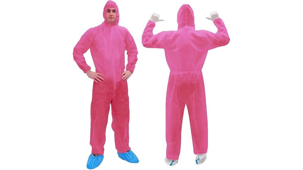 vivid hooded disposable suit