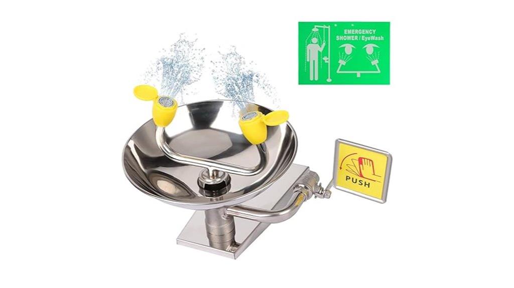 wall mounted eye wash station