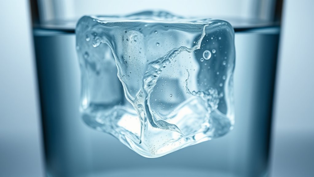 water expands when freezing