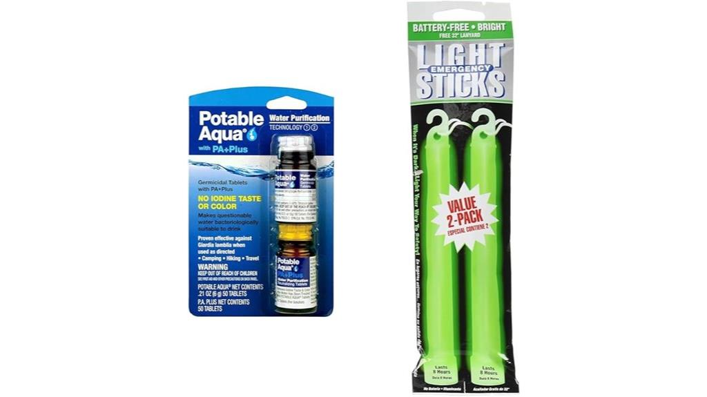 water purification and emergency lighting