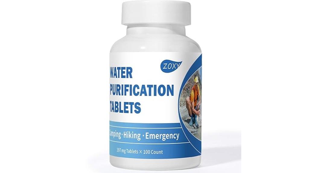 water purification tablets 100 count