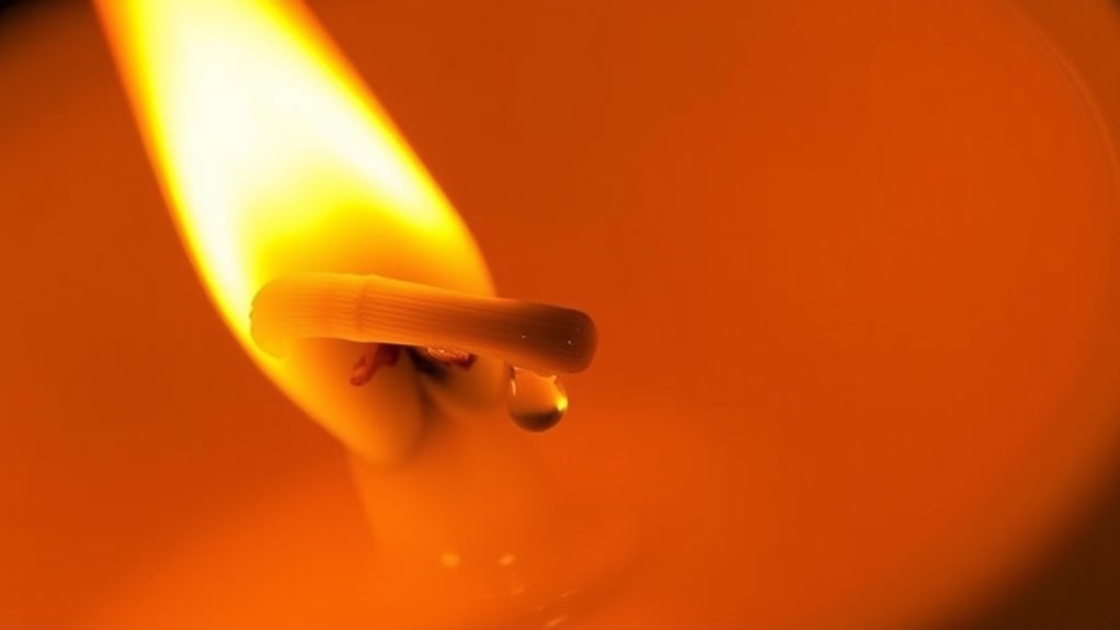 wick supports steady combustion