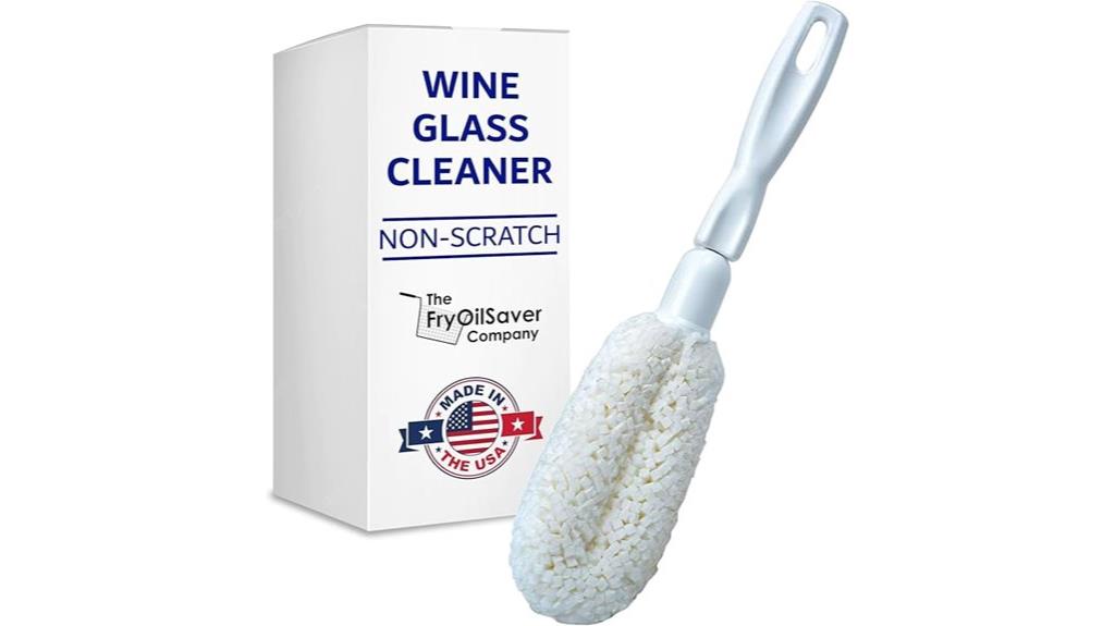 wine glass flute brush
