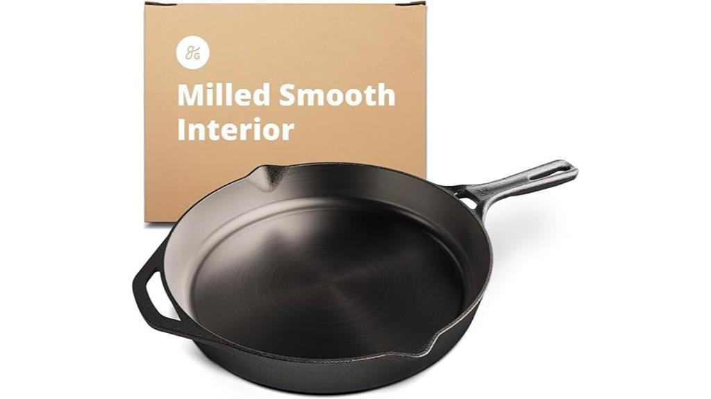 12 inch pre seasoned cast iron
