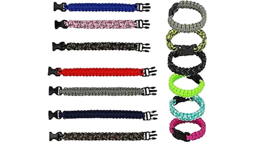 12 pack survival bracelet set
