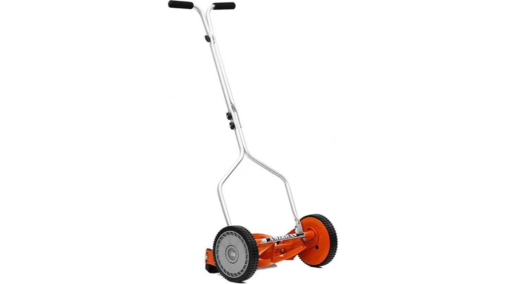 14 inch 4 blade reel mower