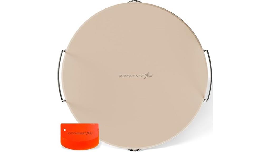 16 inch pizza stone handles