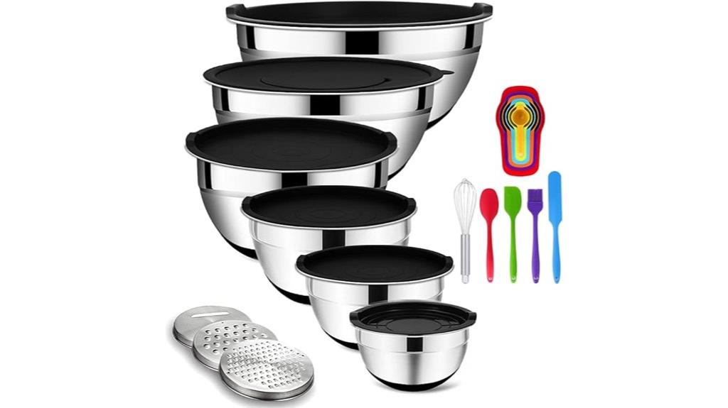 20 piece stainless steel bowls
