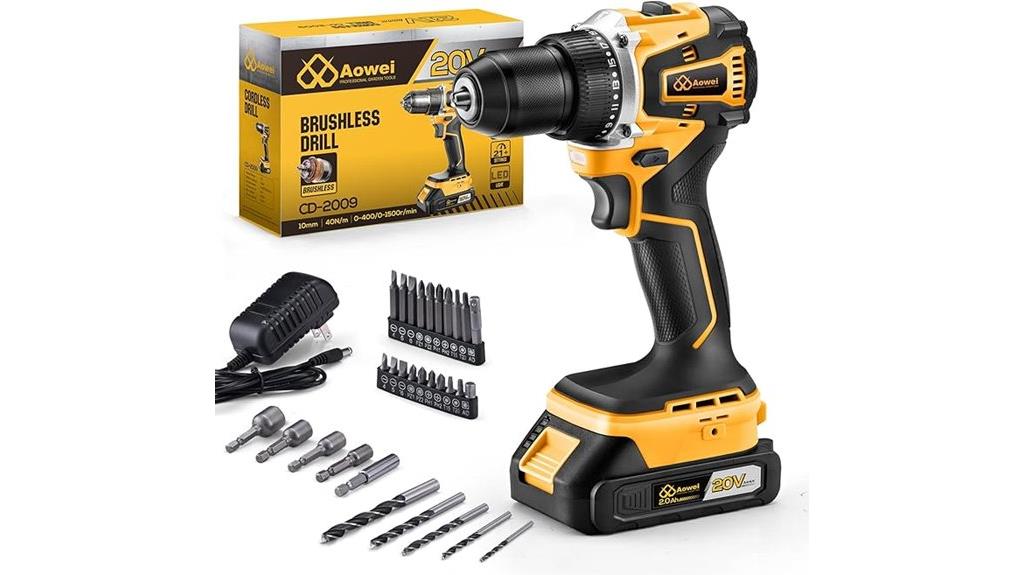 20 volt lithium drill set