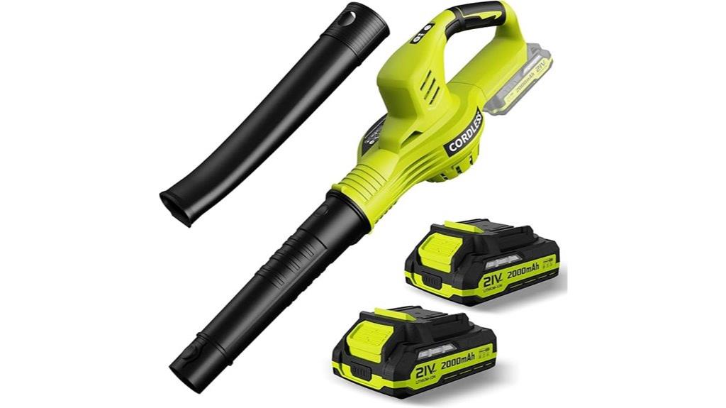 21v cordless leaf blower