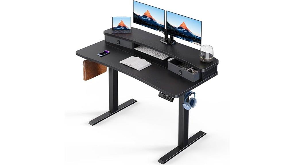 48 inch height adjustable desk