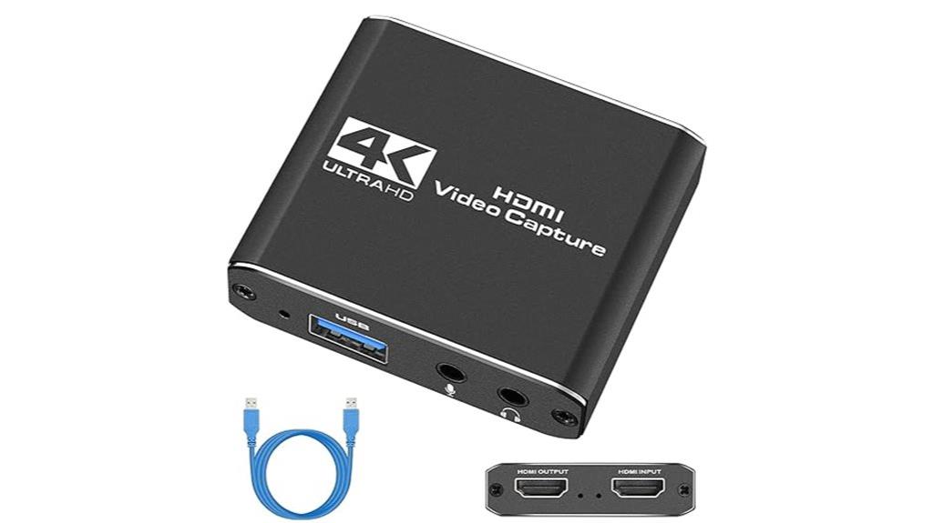 4k hdmi capture microphone