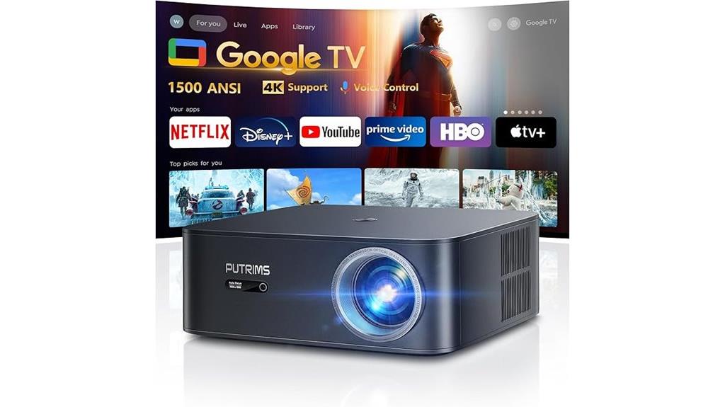 4k wifi voice projector