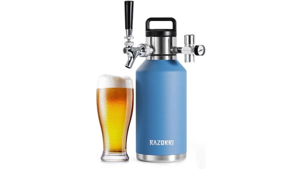 64oz stainless steel growler
