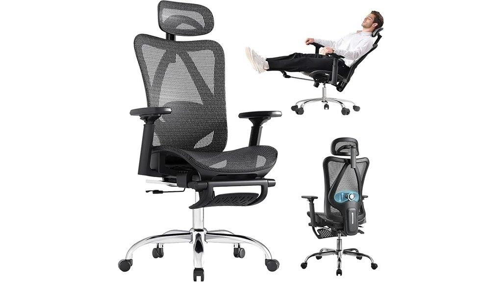 adjustable mesh office chair