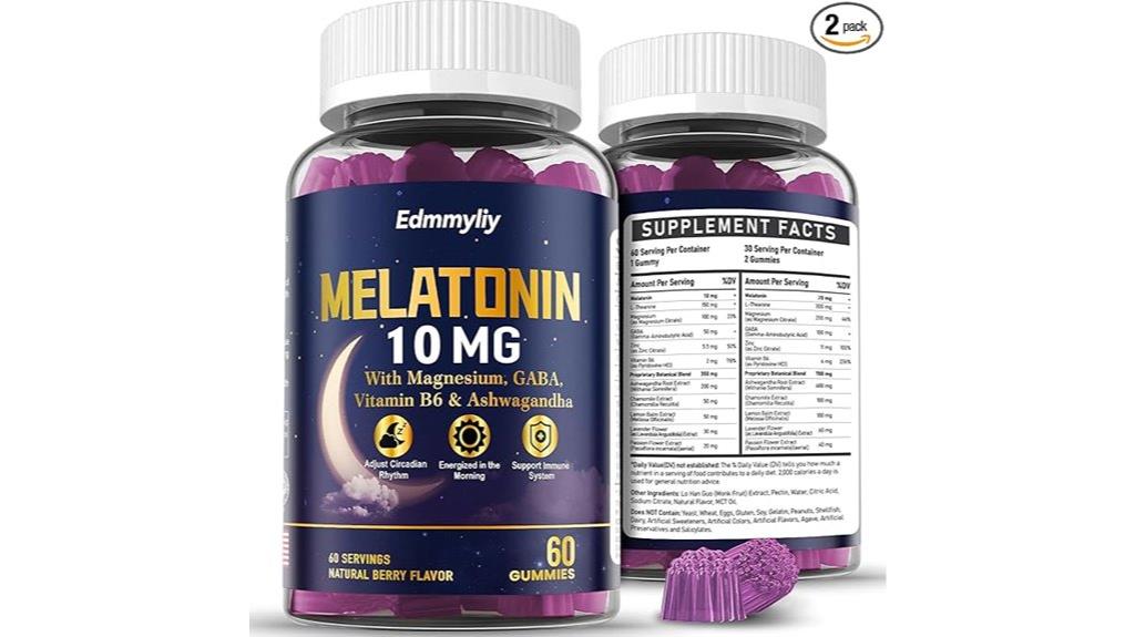 adult melatonin gummies dosage